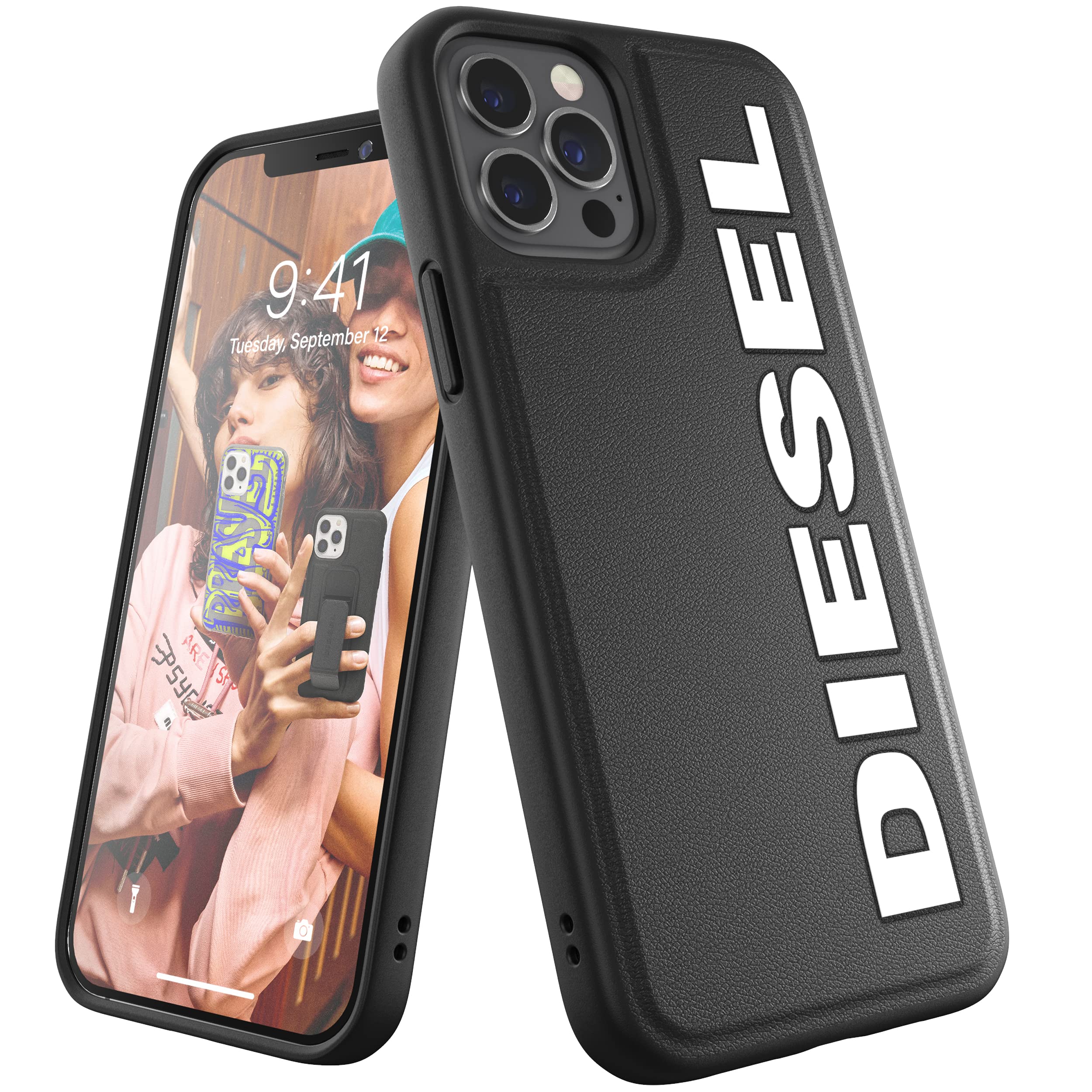 Diesel Designed For Iphone 12 / Iphone 12 Pro 6.1 Case, Moulded Core, Shockproof, Drop Tested Protective Cover With Raised Edges